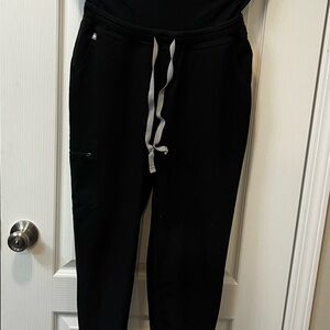 FIGS Maternity Zamora Jogger Scrub Pants Small Black